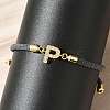Adjustable Nylon Cord Bracelets X-BJEW-C096-01G-16-3