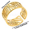 Minimalist Geometric Stainless Steel Open Cuff Ring for Unisex FF1991-2-1