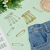 16Pcs 2 Colors Iron with Crystal Rhinestone Safety Pin JEWB-AR0001-25-4