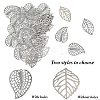 60Pcs 2 Styles Iron Leaf Ornaments AJEW-GF0012-11A-5