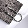 Tarnish Resistant 304 Stainless Steel Wheat Chains Bracelets BJEW-O091-04P-5
