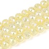 Anti-Tarnish Electroplate Glass Beads Strands GLAA-N064-6mm-06-1