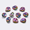 Faceted K9 Glass Rhinestone Charms RGLA-F053-B-001VO-1