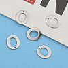Tarnish Resistant 304 Stainless Steel Letter Charms X-STAS-O072-O-6
