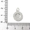 Brass Pave Natural White Shell Pendants KK-S522-06D-P-3