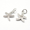 Brass Micro Pave Grade AAA Cubic Zirconia Pendants ZIRC-P072-05P-NR-2
