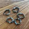 Natural Indian Agate Stretch Finger Rings RJEW-JR00221-04-1