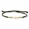 Bohemian Style Imitation Pearl & Glass Seed Bead Braided Bracelets XS0693-6-2