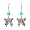 Alloy Butterfly Hoop Earrings FS-WGFCE16-03-2
