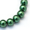 Baking Painted Pearlized Glass Pearl Round Bead Strands HY-Q003-4mm-71-2