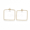 Brass Earring Hooks KK-T038-427G-1