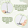 102pcs 17 style Bean Sprout Plastic Alligator Hair Clips PHAR-CP0001-21-6