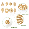 DICOSMETIC 20Pcs 10 Style 304 Stainless Steel Stud Earring Findings STAS-DC0001-37-4