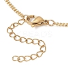2MM Brass Curb Chain Slider Necklace Making AJEW-JB01545-03-4