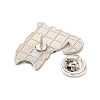 Dog Enamel Pin with Brass Butterfly Clutches JEWB-A006-01B-3