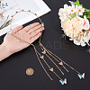 Zinc Alloy Rhinestone Hair Bands OHAR-WH20007-01B-G-3