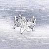 304 Stainless Steel Cuff Rings RJEW-D306-27P-06-4