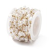 Ion Plating(IP) 304 Stainless Steel Handmade Beaded Chain CHS-K019-01G-01-3