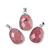 Natural Rhodonite Pendants G-H086-01P-07-1
