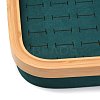 Fashion Velvet Wood Jewelry Boxes RDIS-B003-03-3