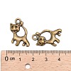 Tibetan Style Alloy Kitten Pendants TIBEB-A101634-AB-FF-3