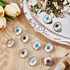 10Pcs 5 Colors Alloy Shank Buttons FIND-GF0009-17-4