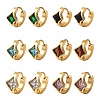 304 Stainless Steel Hoop Earrings EJEW-P309-05G-2