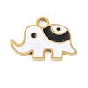 Ion Plating(IP) 304 Stainless Steel Enamel Charms FIND-Q111-02G-03-1