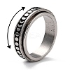 Non-Tarnish 203 Stainless Steel Rotating Spinner Fidget Band Rings for Anxiety Stress Relief LS-RJEW-G118-08P-2