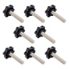 GOMAKERER 8Pcs Plastic Flower Shaped Head Cap Screw FIND-GO0001-24-1