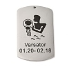 Non-Tarnish 304 Stainless Steel Pendants STAS-C098-01A-P-1