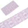 5Yards Polyester Flower Lace Ribbons with Paillettes OCOR-GF0005-24B-1