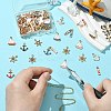 85Pcs 17 Styles Nautical Theme Alloy Enamel Pendants FIND-CJ0003-43-5