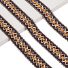 10 Yards Polyester Rhombus Ribbon for Jewelry Making OCOR-GA0002-12-1