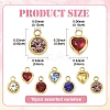 10Pcs 2 Styles 304 Stainless Steel Rhinestone Pendants STAS-YW0002-94-2