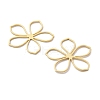 Brass Hollow Flower Pendants KK-B134-03G-2