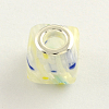 Handmade Millefiori Glass European Large Hole Beads LPDL-R002-M-3