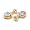 Brass Cubic Zirconia Pendants KK-H441-42D-G-3