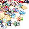 30Pcs 15 Colors Alloy Enamel Pendants ENAM-TA0009-02-2