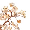 Natural Citrine Chips & Agate Pedestal Display Decorations DJEW-A001-04D-3