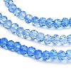 Transparent Painted Glass Beads Strands X-DGLA-A034-T1mm-A01-4