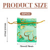 50Pcs Heart Printed Organza Bags OP-TADJ0001-01I-3