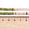 Opalite & Watermelon Stone Glass & Natural Chinese Southern Jade & Quartz Crystal & Rhodonite Beads Strands G-Z135-C01-2x4mm-6