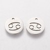 Non-Tarnish 304 Stainless Steel Charms STAS-Q201-T095-4-2