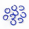 Spray Painted Iron Open Jump Rings IFIN-F149-F04-1
