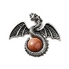 Synthetic Goldstone Big Pendants G-B033-07S-2