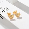 304 Stainless Steel Stud Earrings for Women STAS-Z117-17G-02-4