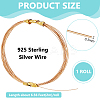 1 Roll 925 Sterling Silver Wire STER-BC0001-03B-2