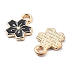 Alloy Enamel Charms ENAM-S022-01K-3