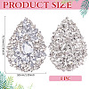 1Pc Alloy Rhinestone Brooches JEWB-MA0001-02B-2